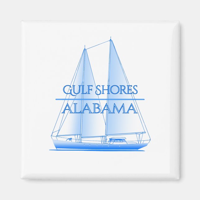 Imán Navegador náutico costero en la costa del Golfo (Frente)