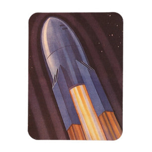 Imán Naves Espaciales de Ciencia Ficción Vintage