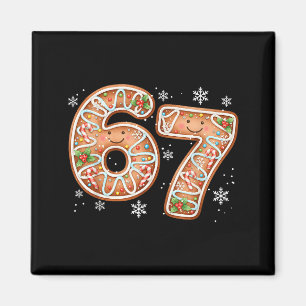 Imán Navidad 6 7 Seis Siete Divertido 67 Meme Pan de Je