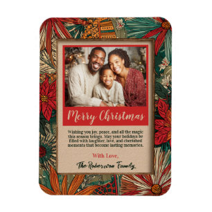 Imán Navidad Alegre Afro-Boho Colorida