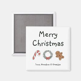 Imán Navidad Alegre Personalizada Caprichosa Simple Enc