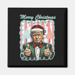 Imán Navidad Alegre Trump 2025 Navidad Haz Navidad G