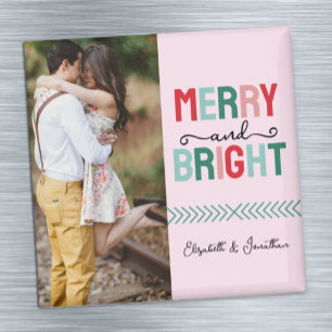 Imán Navidad Alegre y Brillante