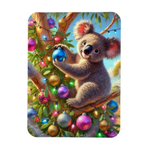 Imán Navidad australiana con koala