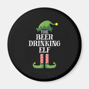 Imán Navidad bebiendo cerveza Cumpleaños