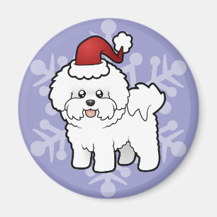 Imán Navidad Bichon Frise