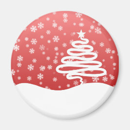 Imán Navidad Blanca