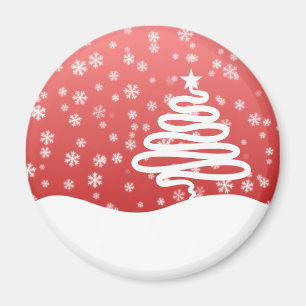 Imán Navidad Blanca