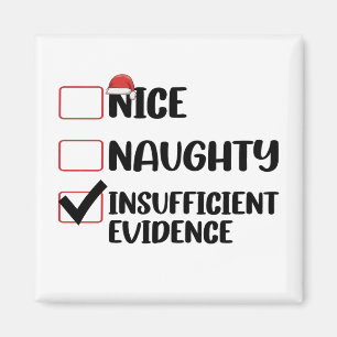 Imán Navidad Bueno Malo Evidencia Insuficiente