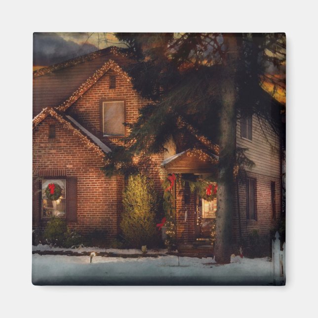 Imán Navidad - Casa de Pan de Jengibre (Frente)