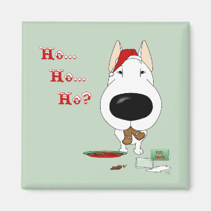 Imán Navidad de bull terrier