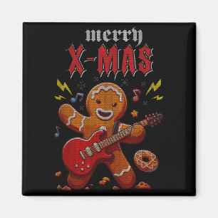 Imán Navidad de Heavy Metal Sleigher Salve a Santa Clau
