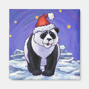 Imán Navidad del oso de panda