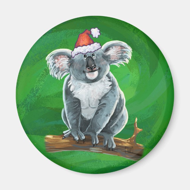 Imán Navidad del Oso Koala (Frente)