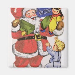 Imán Navidad del padre, tarjeta de Navidad del