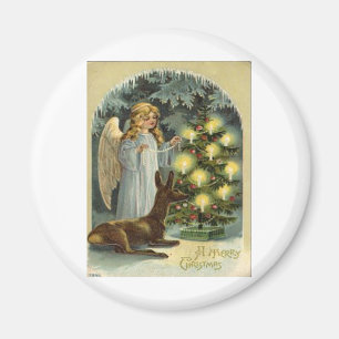 Imán Navidad del vintage