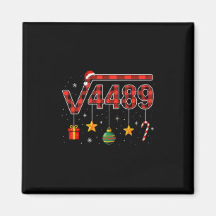 Imán Navidad Divertida 6 7 Seis Siete Meme Raíz Cuadrad