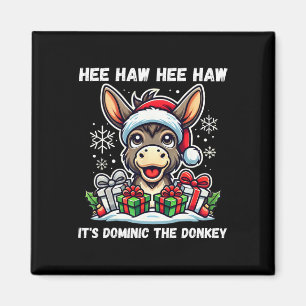 Imán Navidad divertida burro de Navidad italiano Domini