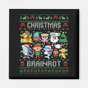 Imán Navidad divertida Rot italiano del cerebro Rot ita
