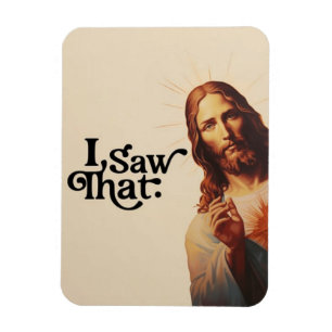 Imán Navidad Divertida, Vi Eso Jesús, Vi Eso