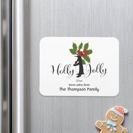 Imán Navidad Divertida y Linda Tarjeta de Felicitación 