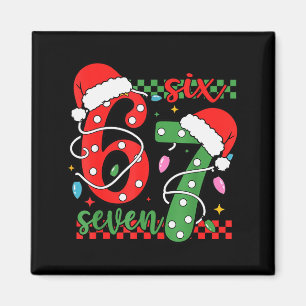 Imán Navidad Divertido Seis Siete 6 7 Meme Gen Alfa Arg