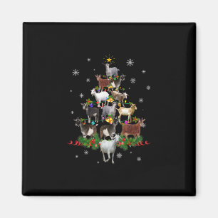 Imán Navidad en el árbol de la cabra Nochebuena