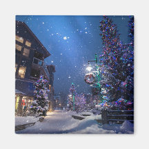 Navidad en el pueblo de Whistler, Canadá  