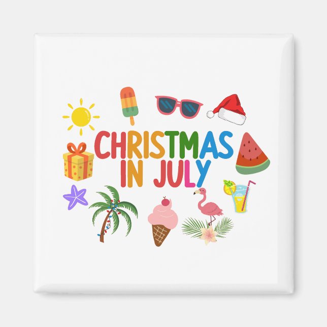 Imán Navidad en Julio (Frente)