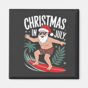 Imán Navidad en julio Graciosa navidad de Navidad Santa