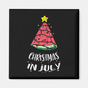 Imán Navidad En Julio Sandía Árbol De Navidad De Verano