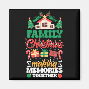 Imán Navidad familiar creando recuerdos juntos