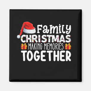 Imán Navidad familiar haciendo recuerdos juntos fiesta