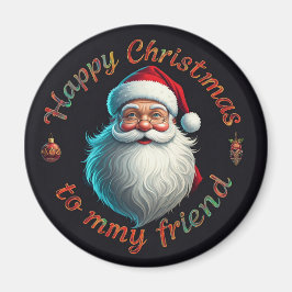 Imán navidad feliz a mi amigo