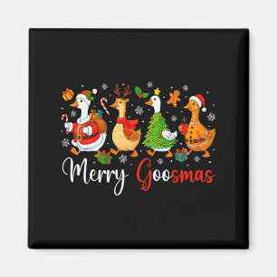Imán Navidad Ganso Tonto Divertido Gansemas Navideños T