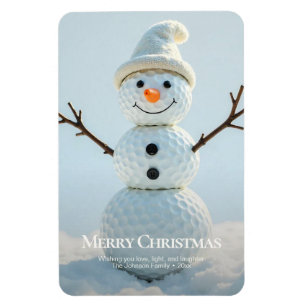 Imán Navidad Golf Ball Snowman