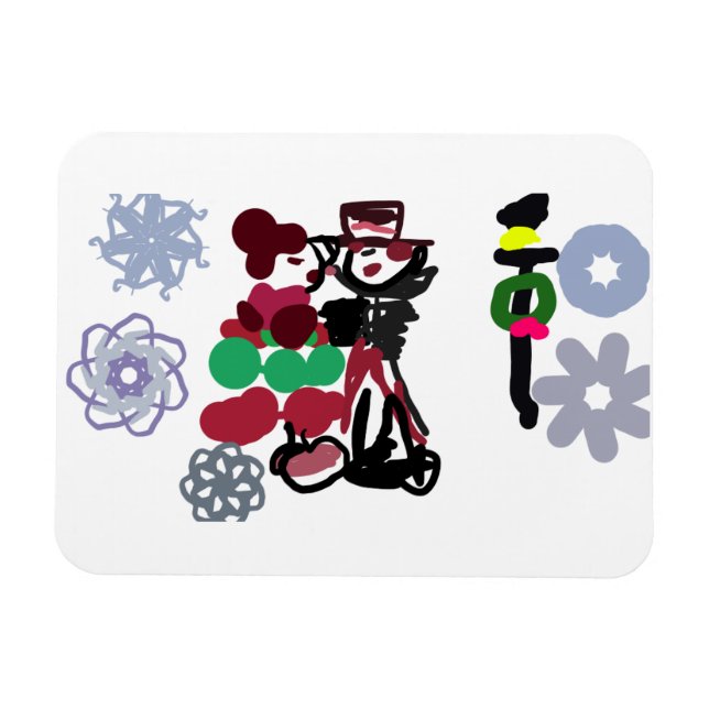 Imán Navidad Hermoso paseo (Horizontal)