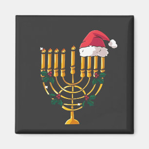 Imán Navidad Janucá judío Santa Menorá