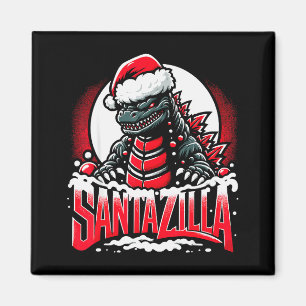 Imán Navidad Kaiju Santazilla Monstruo Japonés Dinosa
