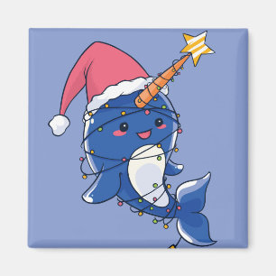 Imán Navidad Narwhale