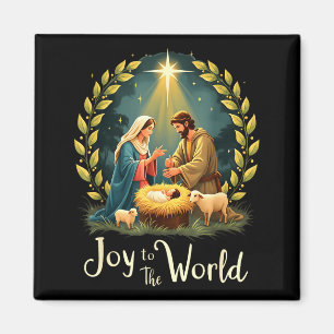 Imán Navidad Natividad Cristiano Nacimiento De Jesús Al