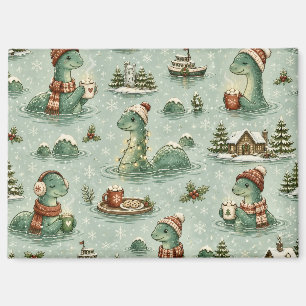 Imán Navidad Nessie Monstruo del Lago Ness Acogedores C