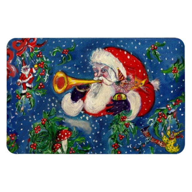 IMÁN NAVIDAD NOCHE / SANTA BUGLER (Horizontal)