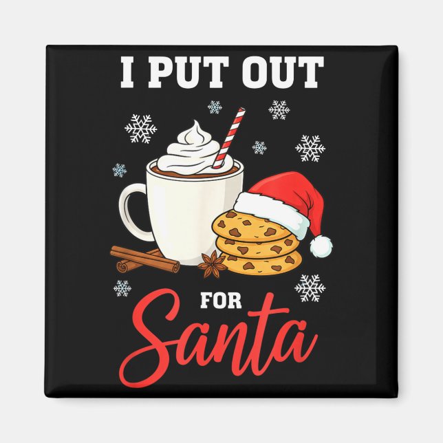 Imán Navidad Pongo Para Santa Leche Divertida Y Galleta (Frente)