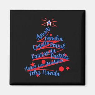 Imán Navidad puertorriqueña Feliz Navidad