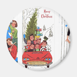 Imán Navidad rockabilly vintage