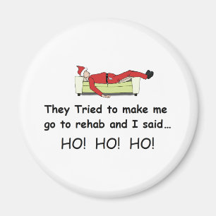 Imán Navidad Santa divertido