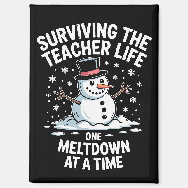 Imán Navidad Sobrevivir al Meltdown de la Vida de Maest (Anverso)