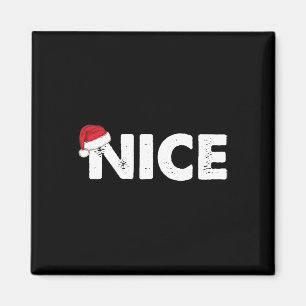 Imán Navidad traviesa o agradable coincidente