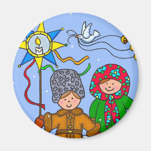 Imán Navidad ucraniano Carollers